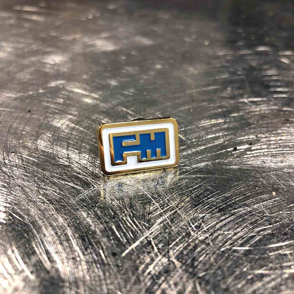 Gold FM Enamel Pin