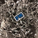 Gold FM Enamel Pin-3