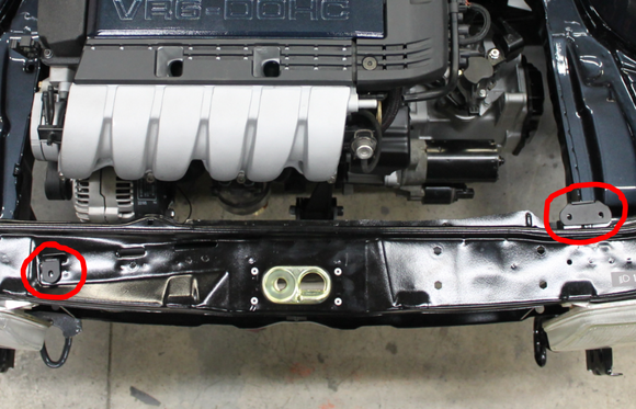 Upper Adjustable Radiator Mounts - VW MK2 [MK3 VR6 Radiator]